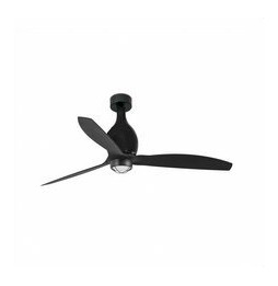 FARO - Ventilador mini ETERFAN 1280mm negro mate palas negras 17W 3000K