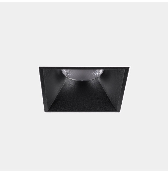 LedsC4 - Downlight Play Deco Symmetrical Square Fixed Trimless 10.5 2700K CRI 90 7.7° DALI-2/PUSH Sin marco/negro IN IP20 / OUT 