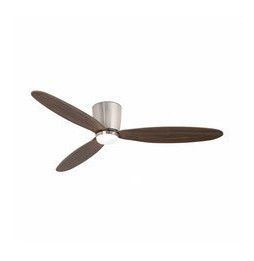 FARO - Ventilador NIAS 1320mm 3 palas 15W 3000K níquel mate