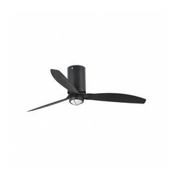 FARO - Ventilador mini TUBE FAN 1280mm negro mate palas negras 17W 3000K