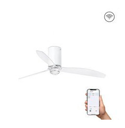 FARO - Ventilador mini TUBE FAN 1280mm blanco mate 3 palas S/R