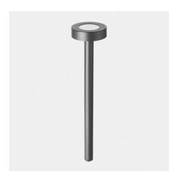 LedsC4 - Baliza IP66 Orbit 900mm cubierta de orificio grande LED 11.5 SW 2700-3200-4000K ON-OFF gris 858lm
