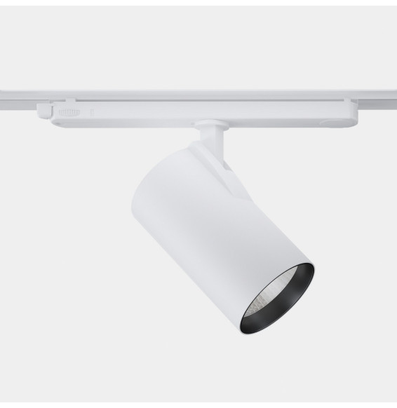 LedsC4 - Proyector Strom diámetro 80 34 4000K CRI 90 23.6° DALI-2 blanco texturizado 3500lm