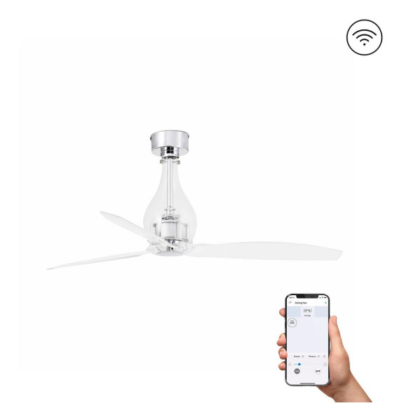 FARO - Ventilador mini ETERFAN 1280mm cristal 3 palas S/R