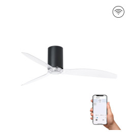 FARO - Ventilador mini TUBE FAN 1280mm negro mate 3 palas S/R