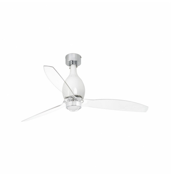 FARO - Ventilador mini ETERFAN 1280mm blanco brillo 17W 3000K