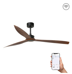 FARO - Ventilador JUST FAN XL diámetro 1780mm negro palas madera S/R