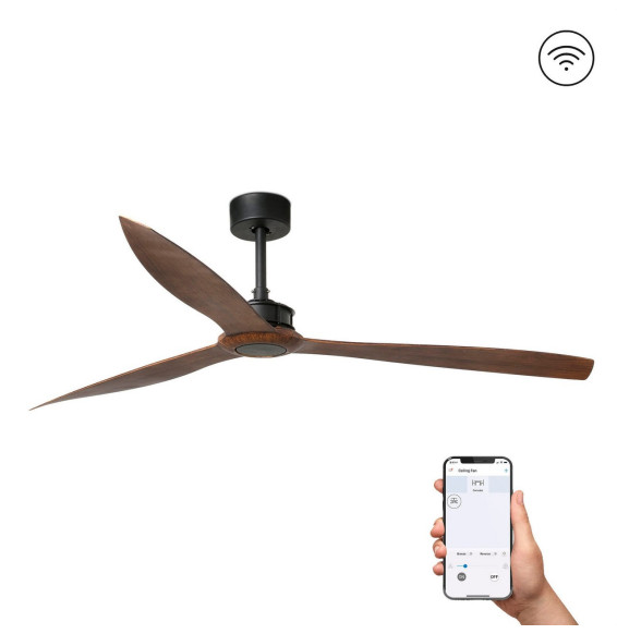 FARO - Ventilador JUST FAN XL diámetro 1780mm negro palas madera S/R