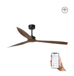 FARO - Ventilador JUST FAN XL diámetro 1780mm negro palas madera S/R