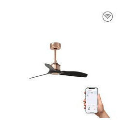 FARO - Ventilador JUST FAN XS diámetro 810mm cobre 3 palas negras S/R