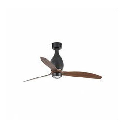 FARO - Ventilador mini ETERFAN 1280mm negro mate palas madera 17W 3000K