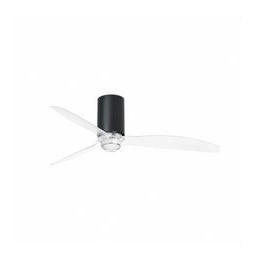 FARO - Ventilador mini TUBEFAN 1280mm negro mate 3 palas 17W 3000K