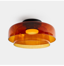 LedsC4 - Plafón Levels Ceiling 2 Bodies diámetro 420mm y 320mm LED 28 SW 2700-3000-4000K Casambi negro 1850lm