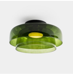 LedsC4 - Plafón Levels Ceiling 2 Bodies diámetro 420mm y 320mm LED 28 SW 2700-3000-4000K Casambi negro 1850lm