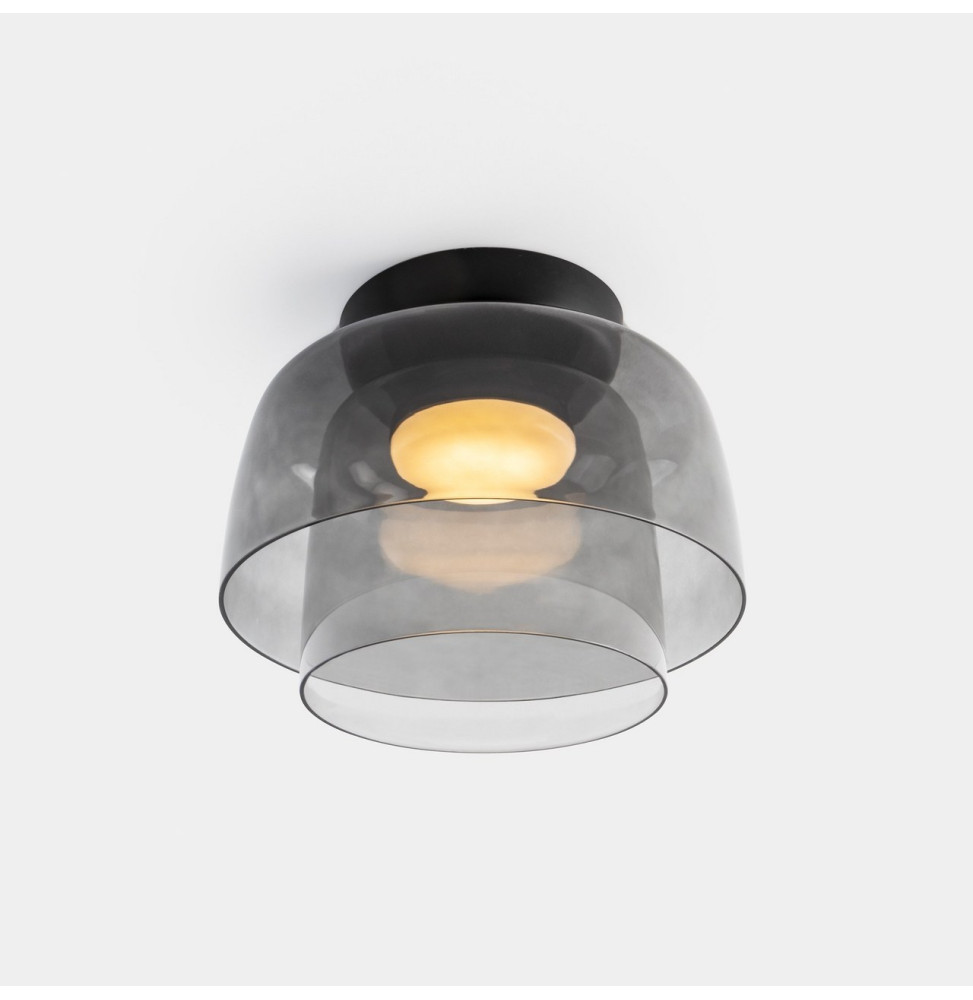 LedsC4 - Plafón Levels Ceiling 2 Bodies diámetro 320mm y 220mm LED 28 SW 2700-3000-4000K Casambi negro 1850lm