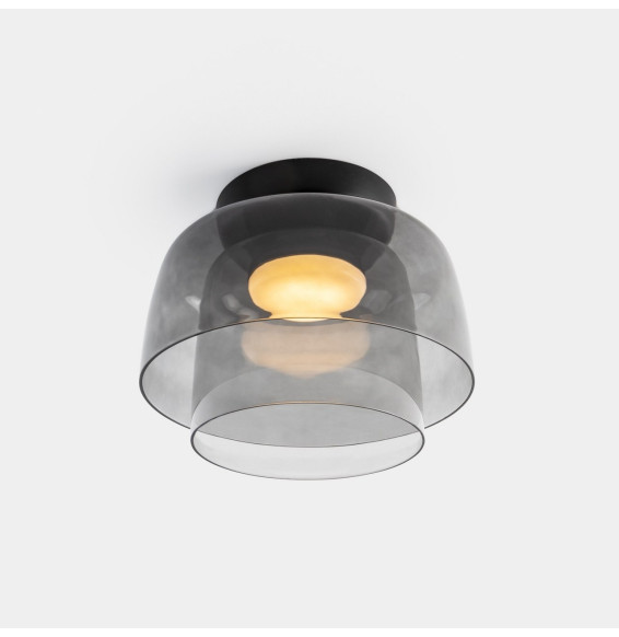 LedsC4 - Plafón Levels Ceiling 2 Bodies diámetro 320mm y 220mm LED 28 SW 2700-3000-4000K Casambi negro 1850lm
