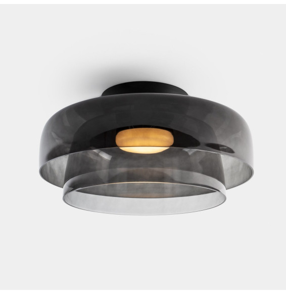 LedsC4 - Plafón Levels Ceiling 2 Bodies diámetro 420mm y 320mm LED 28 SW 2700-3000-4000K DALI-2 negro 1850lm