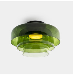LedsC4 - Plafón Levels Ceiling 3 Bodies diámetro 420mm y 320mm y 220mm LED 28 SW 2700-3000-4000K DALI-2 negro 1850lm