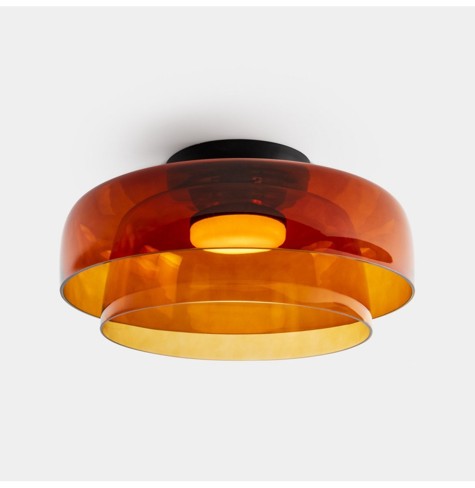 LedsC4 - Plafón Levels Ceiling 2 Bodies diámetro 420mm y 320mm LED 28 SW 2700-3000-4000K DALI-2 negro 1850lm