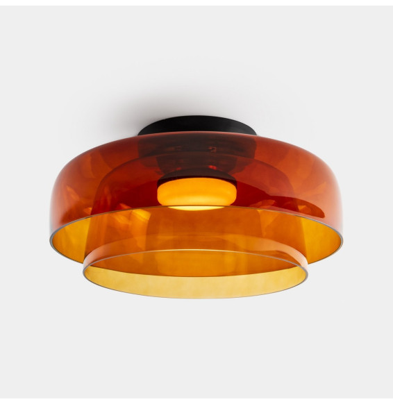 LedsC4 - Plafón Levels Ceiling 2 Bodies diámetro 420mm y 320mm LED 28 SW 2700-3000-4000K DALI-2 negro 1850lm