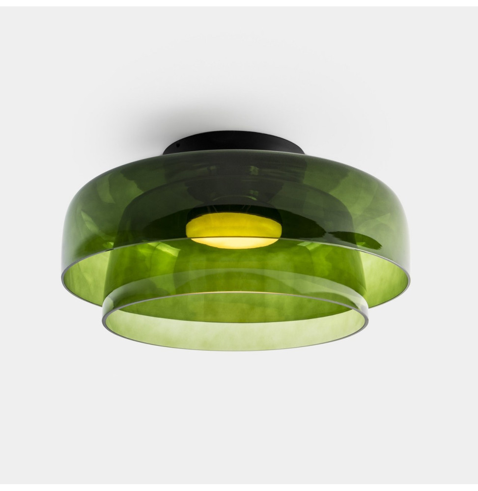 LedsC4 - Plafón Levels Ceiling 2 Bodies diámetro 420mm y 320mm LED 28 SW 2700-3000-4000K DALI-2 negro 1850lm