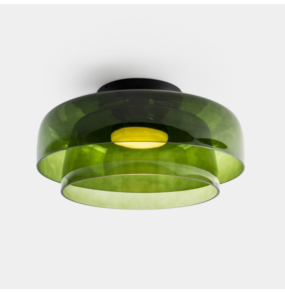 LedsC4 - Plafón Levels Ceiling 2 Bodies diámetro 420mm y 320mm LED 28 SW 2700-3000-4000K DALI-2 negro 1850lm