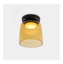 LedsC4 - Plafón Levels 1 Body diámetro 220mm LED 28 SW 2700-3000-4000K DALI-2 negro 1850lm