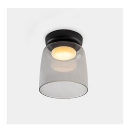 LedsC4 - Plafón Levels 1 Body diámetro 220mm LED 28 SW 2700-3000-4000K DALI-2 negro 1850lm