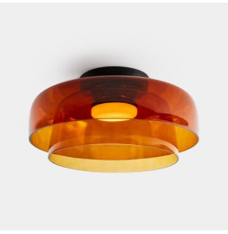 LedsC4 - Plafón Levels Ceiling 2 Bodies diámetro 420mm y 320mm LED 28 SW 2700-3000-4000K PHASE CUT negro 1850lm