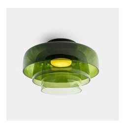 LedsC4 - Plafón Levels Ceiling 3 Bodies diámetro 420mm y 320mm y 220mm LED 28 SW 2700-3000-4000K PHASE CUT negro 1850lm