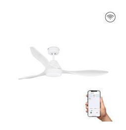 FARO - Ventilador POLARIS 132cm 3 palas LED 18W S/R blanco