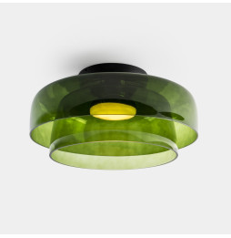 LedsC4 - Plafón Levels Ceiling 2 Bodies diámetro 420mm y 320mm LED 28 SW 2700-3000-4000K PHASE CUT negro 1850lm