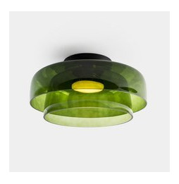 LedsC4 - Plafón Levels Ceiling 2 Bodies diámetro 420mm y 320mm LED 28 SW 2700-3000-4000K PHASE CUT negro 1850lm
