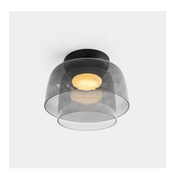 LedsC4 - Plafón Levels Ceiling 2 Bodies diámetro 320mm y 220mm LED 28 SW 2700-3000-4000K PHASE CUT negro 1850lm