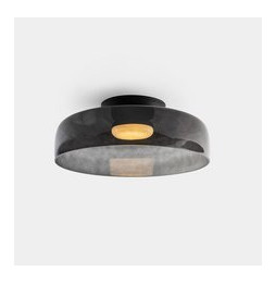 LedsC4 - Plafón Levels Ceiling 1 Body diámetro 420mm LED 28 SW 2700-3000-4000K PHASE CUT negro 1850lm