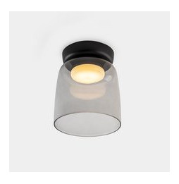 LedsC4 - Plafón Levels 1 Body diámetro 220mm LED 28 SW 2700-3000-4000K PHASE CUT negro 1850lm