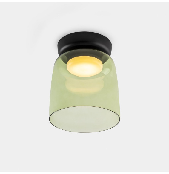 LedsC4 - Plafón Levels 1 Body diámetro 220mm LED 28 SW 2700-3000-4000K PHASE CUT negro 1850lm