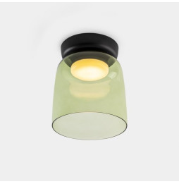 LedsC4 - Plafón Levels 1 Body diámetro 220mm LED 28 SW 2700-3000-4000K PHASE CUT negro 1850lm