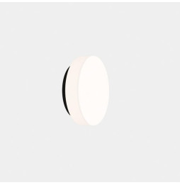 LedsC4 - Plafón Spark Single diámetro 240mm LED 16 SW 2700-3000-4000K PHASE CUT negro 652lm