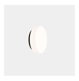 LedsC4 - Plafón Spark Single diámetro 240mm LED 16 SW 2700-3000-4000K PHASE CUT negro 652lm