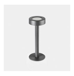 LedsC4 - Luminaria sobremesa IP65 Orbit cubierta de agujero grande recargable LED 1.5 4000K TOUCH DIMMING gris urbano 118lm