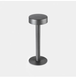 LedsC4 - Luminaria sobremesa IP65 Orbit cubierta de orificio pequeño recargable LED 1.5 4000K TOUCH DIMMING gris 109lm