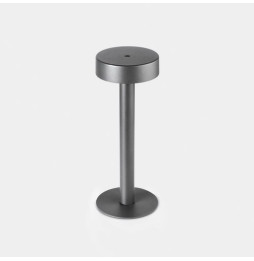 LedsC4 - Luminaria sobremesa IP65 Orbit recargable cubierta LED 1.5 4000K TOUCH DIMMING gris urbano 108lm