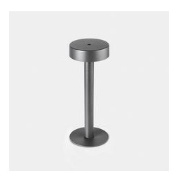 LedsC4 - Luminaria sobremesa IP65 Orbit recargable cubierta LED 1.5 3000K TOUCH DIMMING gris urbano 108lm