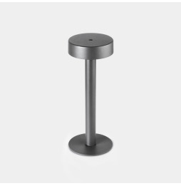 LedsC4 - Luminaria sobremesa IP65 Orbit recargable cubierta LED 1.5 2700K TOUCH DIMMING gris urbano 108lm