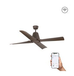 FARO - Ventilador TYPHOON DC diámetro 1300mm 4 palas IP44 S/R marrón