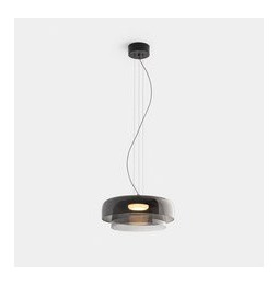 LedsC4 - Luminaria colgante Levels 2 Bodies diámetro 420mm y 320mm LED 19 SW 2700-3000-4000K PHASE CUT negro 1255lm
