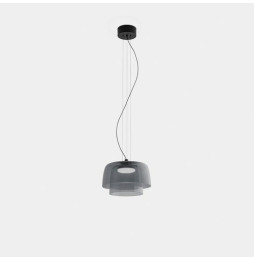 LedsC4 - Luminaria colgante Levels 2 Bodies diámetro 320mm y 220mm LED 19 SW 2700-3000-4000K DALI2 negro 1255lm