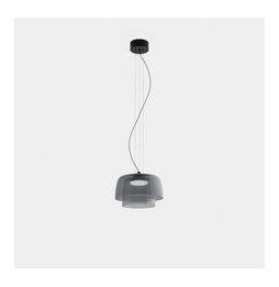 LedsC4 - Luminaria colgante Levels 2 Bodies diámetro 320mm y 220mm LED 19 SW 2700-3000-4000K DALI2 negro 1255lm
