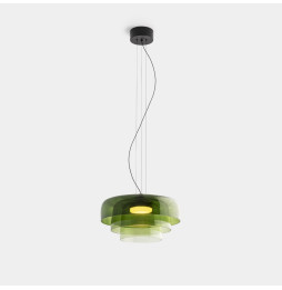 LedsC4 - Luminaria colgante Levels 3 Bodies diámetro 420mm y 320mm y 220mm LED 19 SW 2700-3000-4000K DALI2 negro 1255lm
